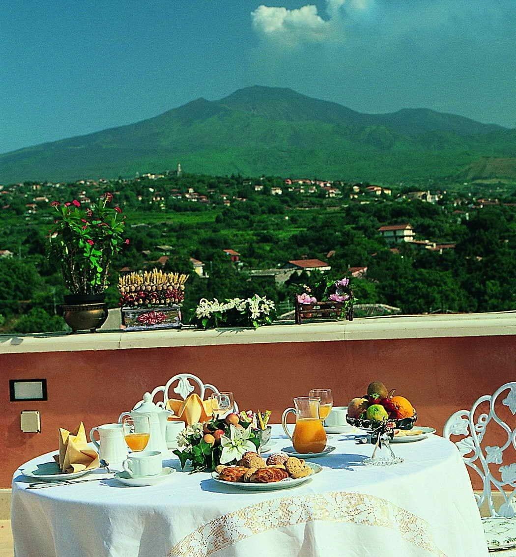 Hotel Villa Paradiso Dell'Etna San Giovanni La Punta Restaurang bild